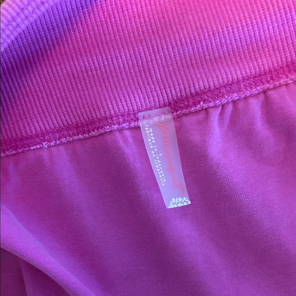 Free People Movement Hot Shot Harem Shorts - Neon Magenta - Picture 7 of 8